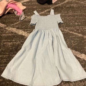 Denim girls dress